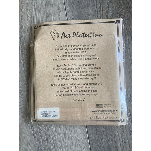 2 Cat Kitten Feline Art Deco Switchplates Handcrafted Made in the USA - Picture 6 of 6